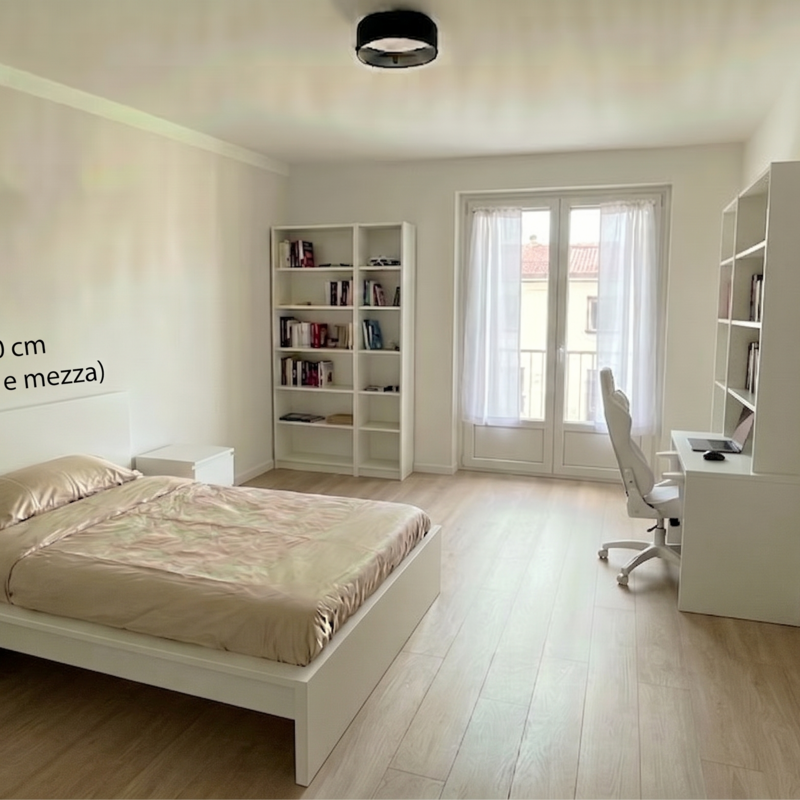 Ipotesi di arredamento come singola